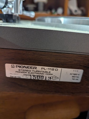Vintage pioneer 112d - vintage,